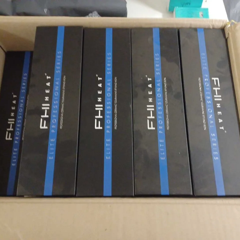 LOT OF 9 BOXED FHI HEAT ELITE PROFESSIONAL SERIES CERAMIC TOURMALINE STYLING IRONS