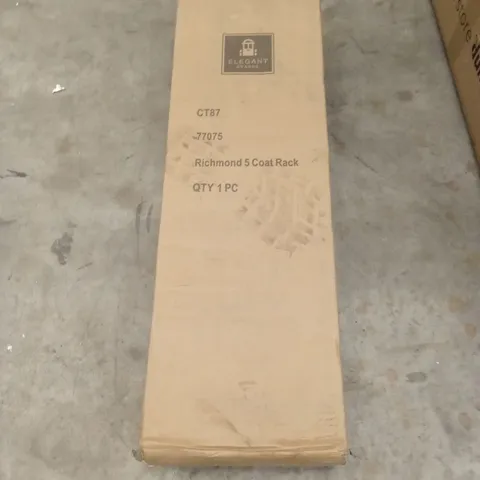 BOXED RICHMOND 5 COAT RACK (1 BOX)
