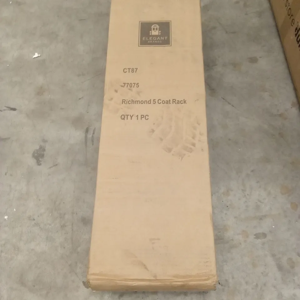 BOXED RICHMOND 5 COAT RACK (1 BOX)
