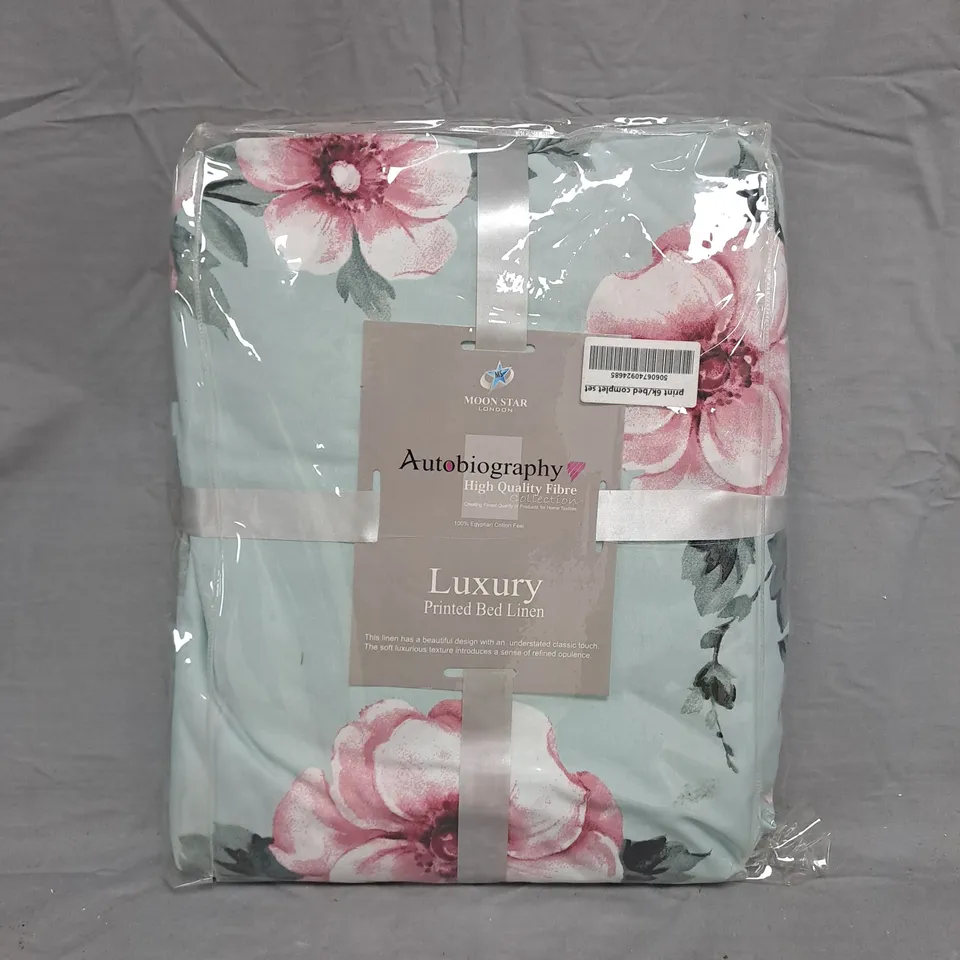 MOON STAR LONDON AUTOBIOGRAPHY LUXURY PRINTED BED LINEN – SEA FLOWER PATTERN (DUVET COVER SET)