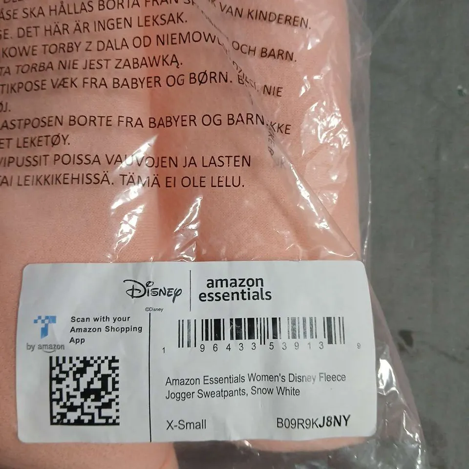 AMAZON ESSENTIALS WOMEN'S DISNEY FLEECE JOGGER SWEATPANTS – SNOW WHITE, PINK, XS