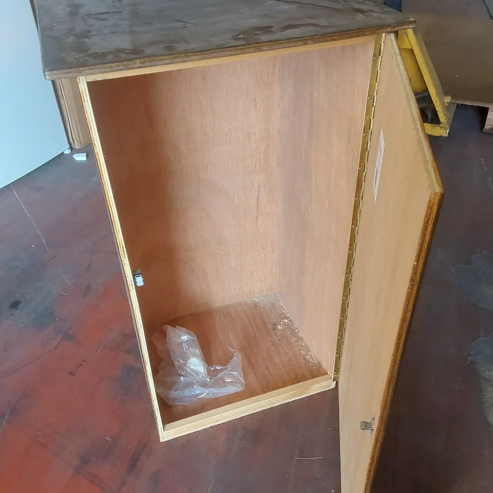 6 x WOODEN STORAGE CABINETS 