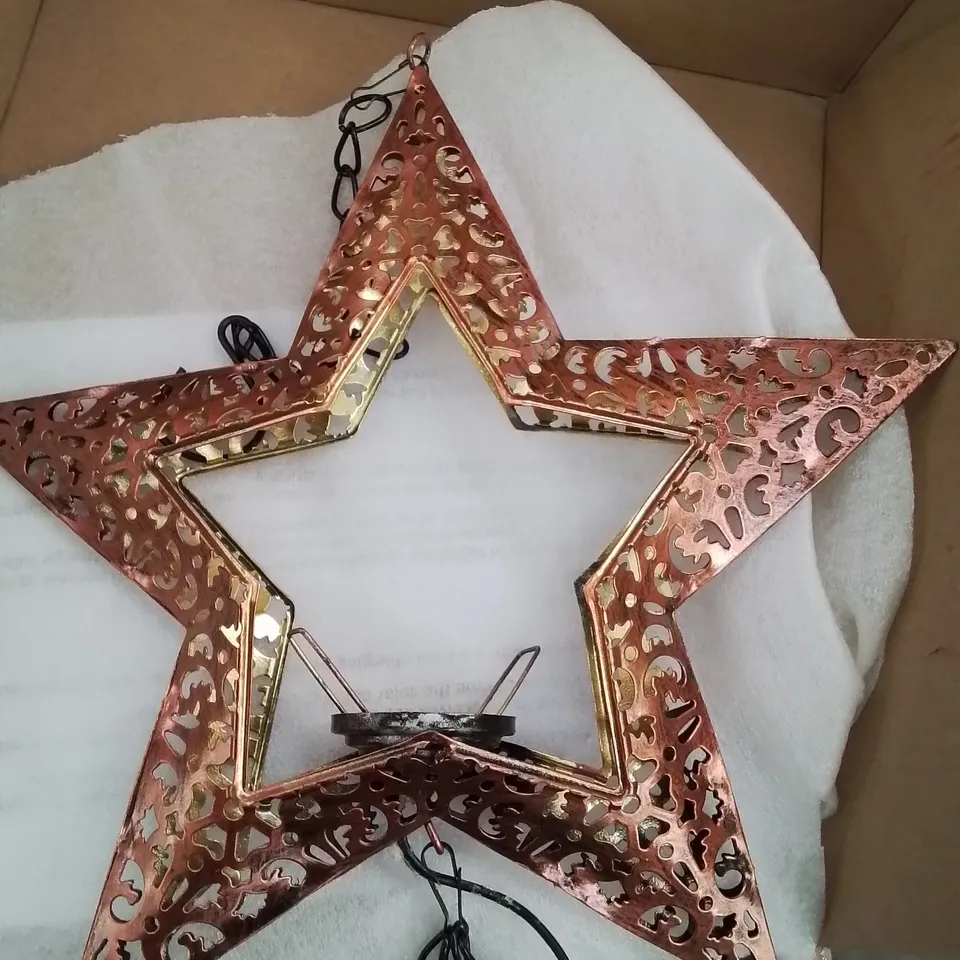 BOXED SOLAR LED WIND-CHIME - STAR