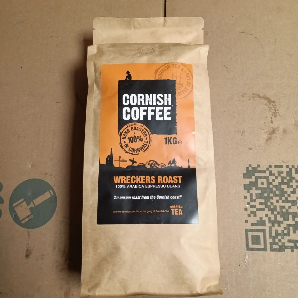 CORNISH COFFEE WRECKERS ROAST – 1KG ARABICA ESPRESSO BEANS