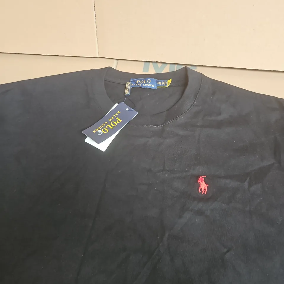 POLO RALPH LAUREN MEN'S BLACK T‑SHIRT - SIZE XXL