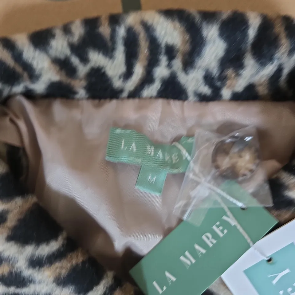 LA MARE LEOPARD PRINT COAT – LONG SLEEVE UK M