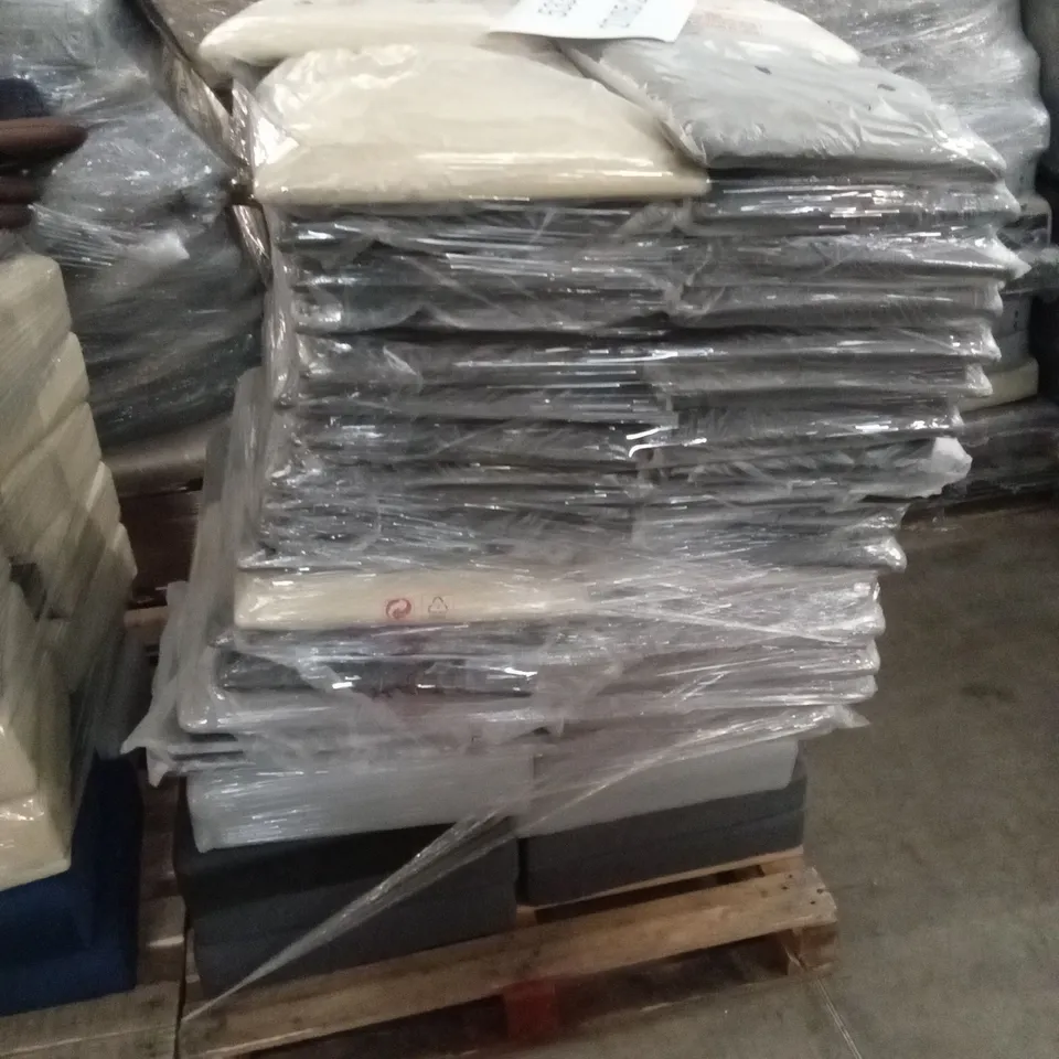PALLET OF ASSORTED INCOMPLETE DESIGNER DINING CHAIR PARTS AND PIECES