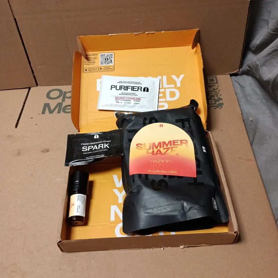 SUMMER HAZE HAZY IPA PINTER PACK BREWING INGREDIENTS BOXED
