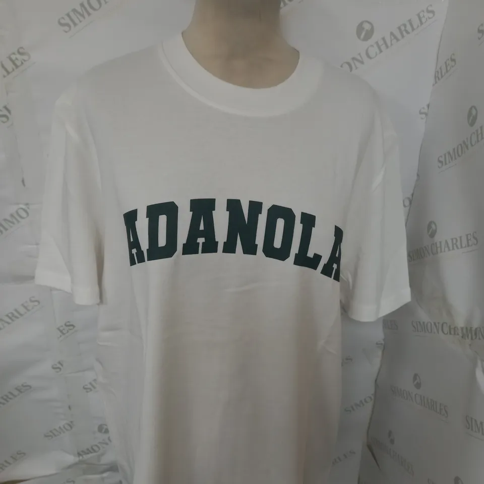 ADANOLA VARSITY OVERSIZED T-SHIRT SIZE S