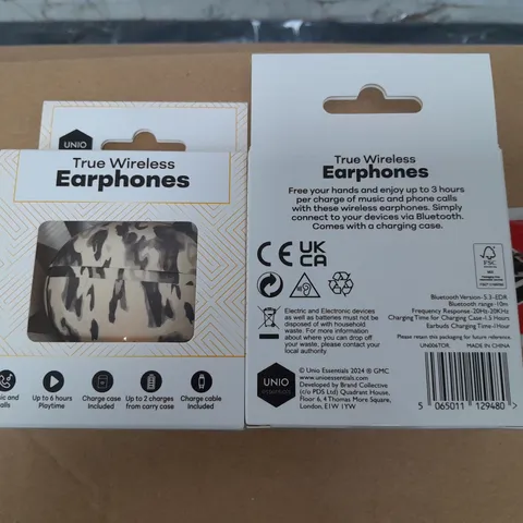 LOT OF 80 BOXED BRAND NEW TRUE WIRELESS EARPHONES - TORT
