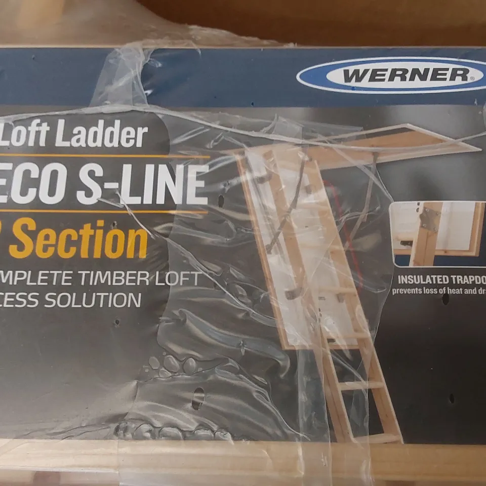 WERNER ECO S-LINE 3 SECTION LOFT LADDER 