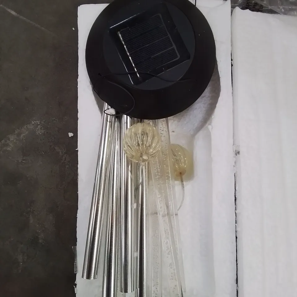 A SET OF LED SOLAR WIND CHIMES