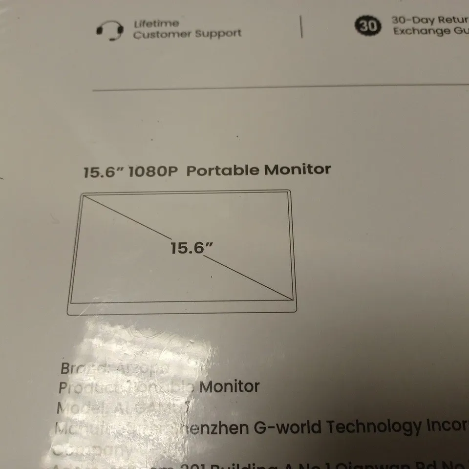 SEALED ARZOPA 15.6" 1080P PORTABLE MONITOR