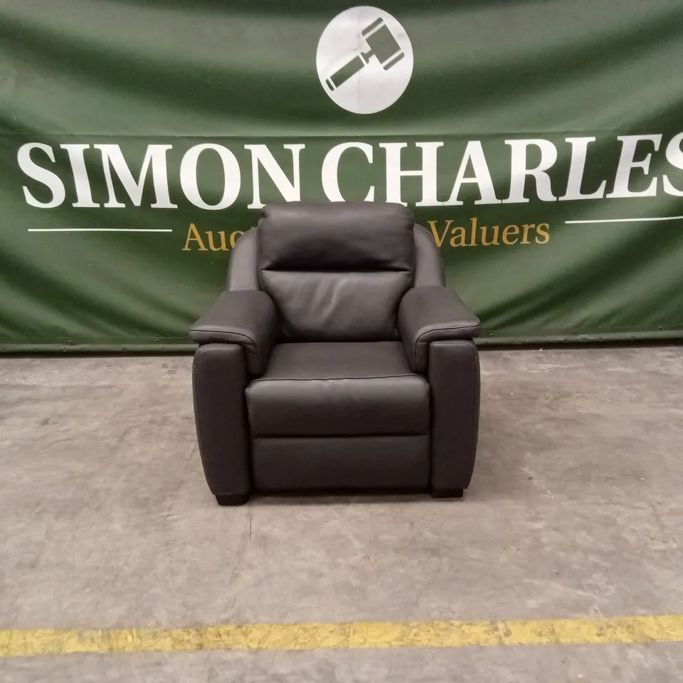 QUALITY DESIGNER ITALIAN MADE AVILA ELECTRIC RECLINER LEATHER ARMCHAIR