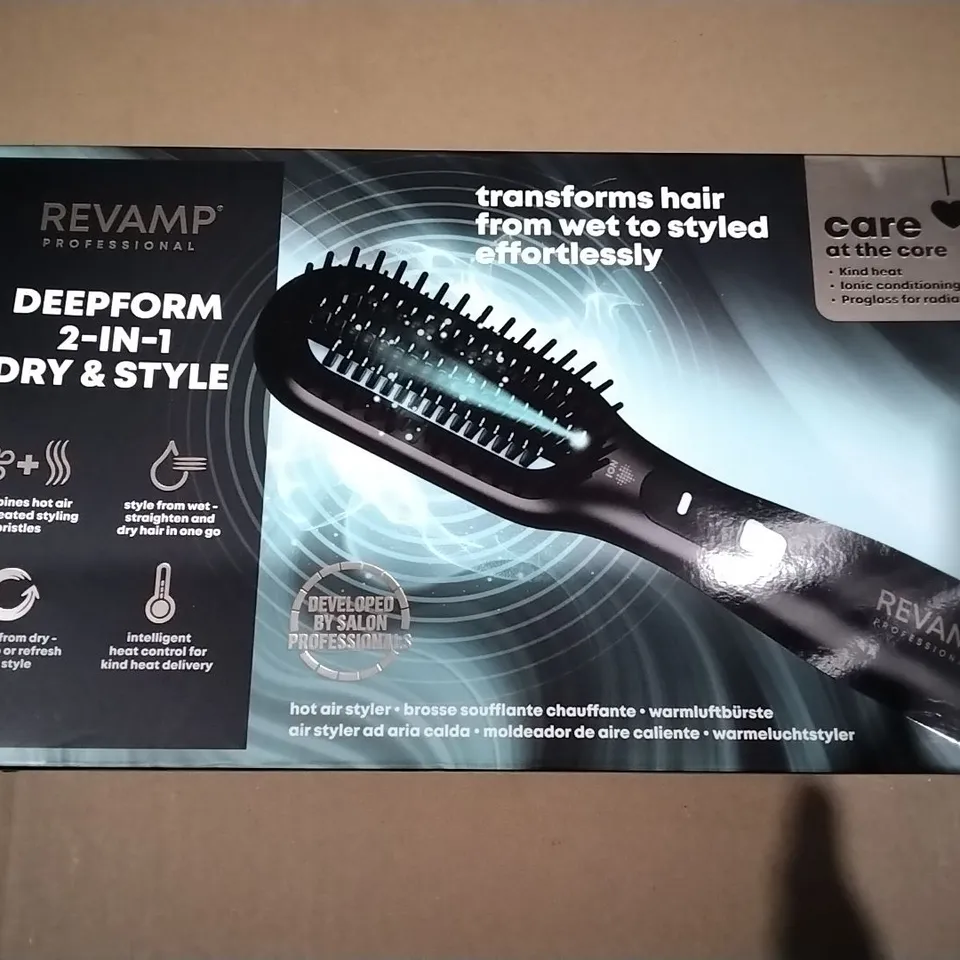 BOXED REVAMP DEEPFORM 2IN1DRY & STYLE HAIR STYLER - BR-2500X-GB