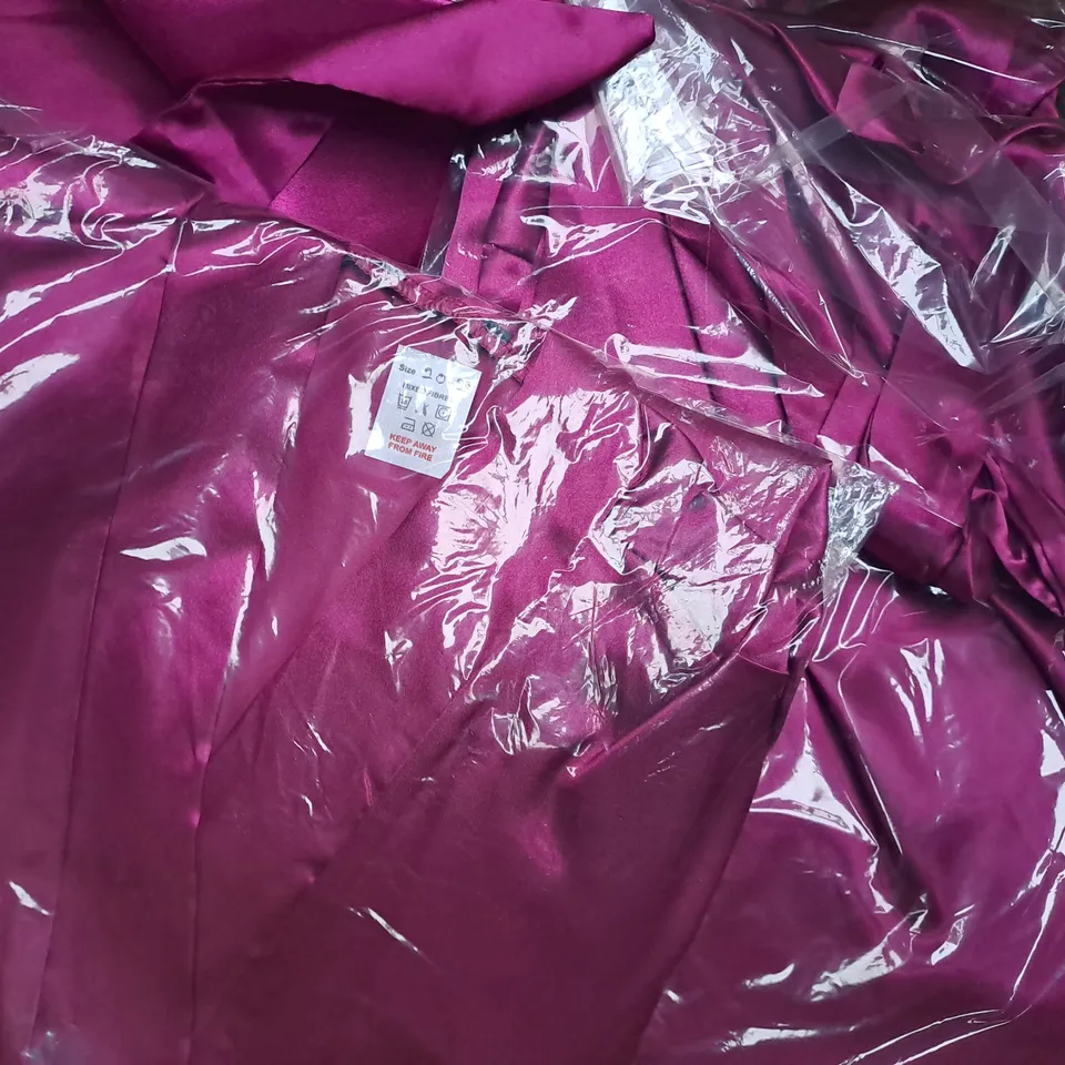 BOX OF APPROXIMATELY 20 ROBES IN PURPLE (SIZES VARY) - COLLECTION ONLY