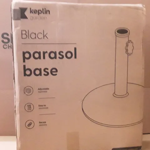 BOXED KEPLIN PARASOL BASE BLACK COLOUR