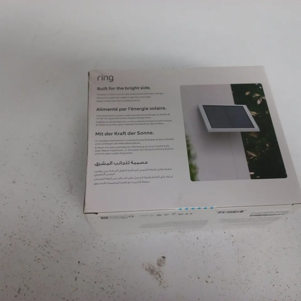 RING SOLAR PANEL FOR RING CAMERAS – BOXED