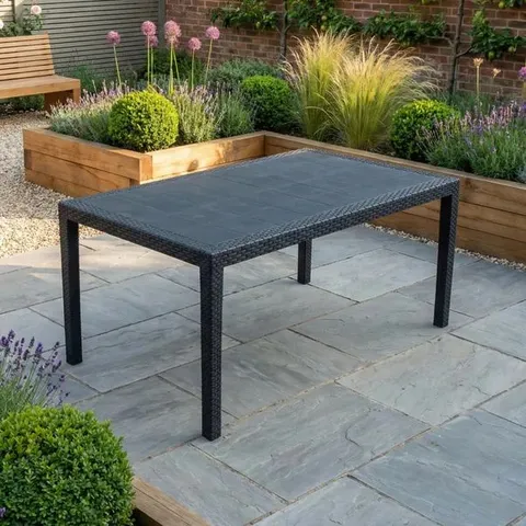 BOXED TRABELLA SALERNO GREY RECTANGULAR TABLE (1 BOX)