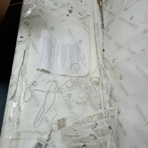 BOXED ALISON CORK PRE-LIT CASCADING GLITTER WHITE WILLOW TREE - COLLECTION ONLY