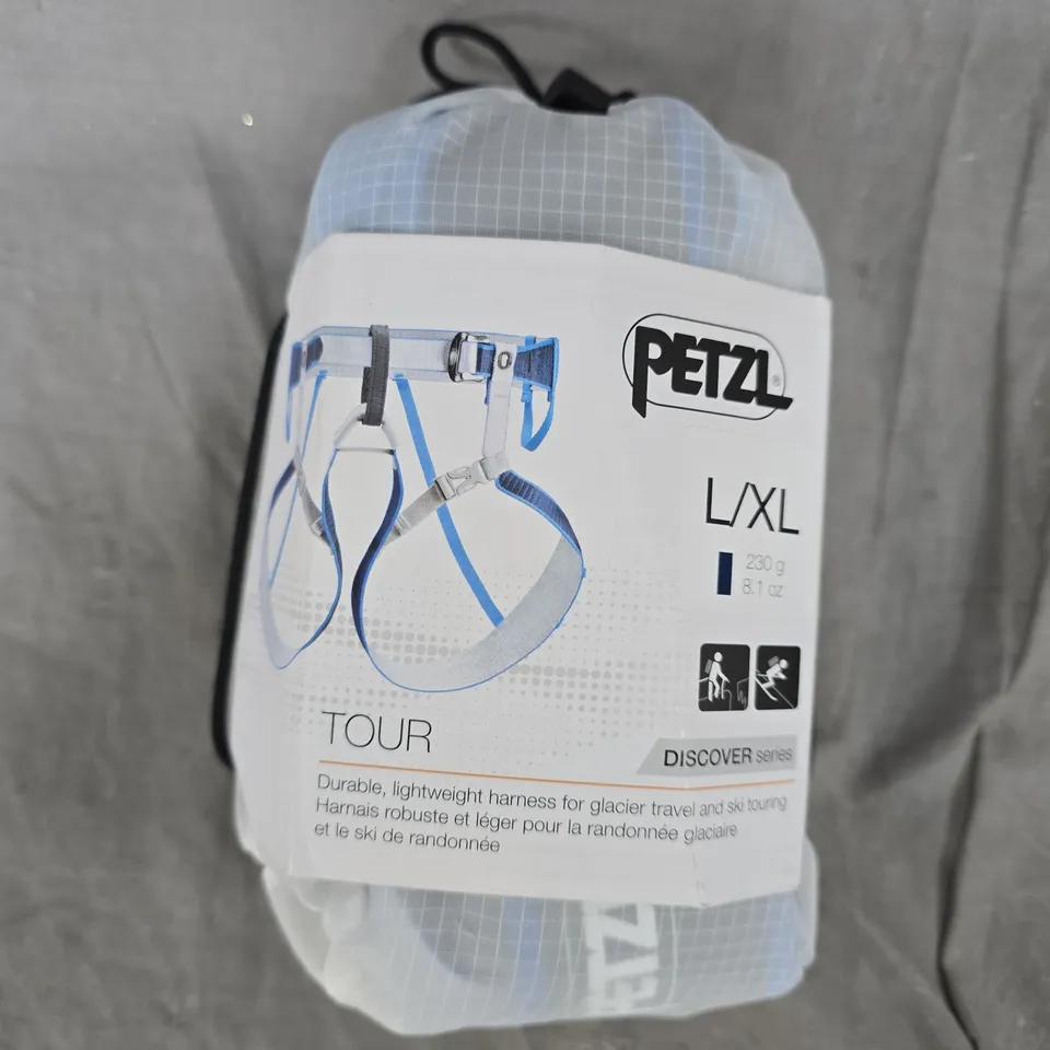 PETZL TOUR HARNESS – L/XL (DISCOVER SERIES) FOR GLACIER TRAVEL & SKI TOURING