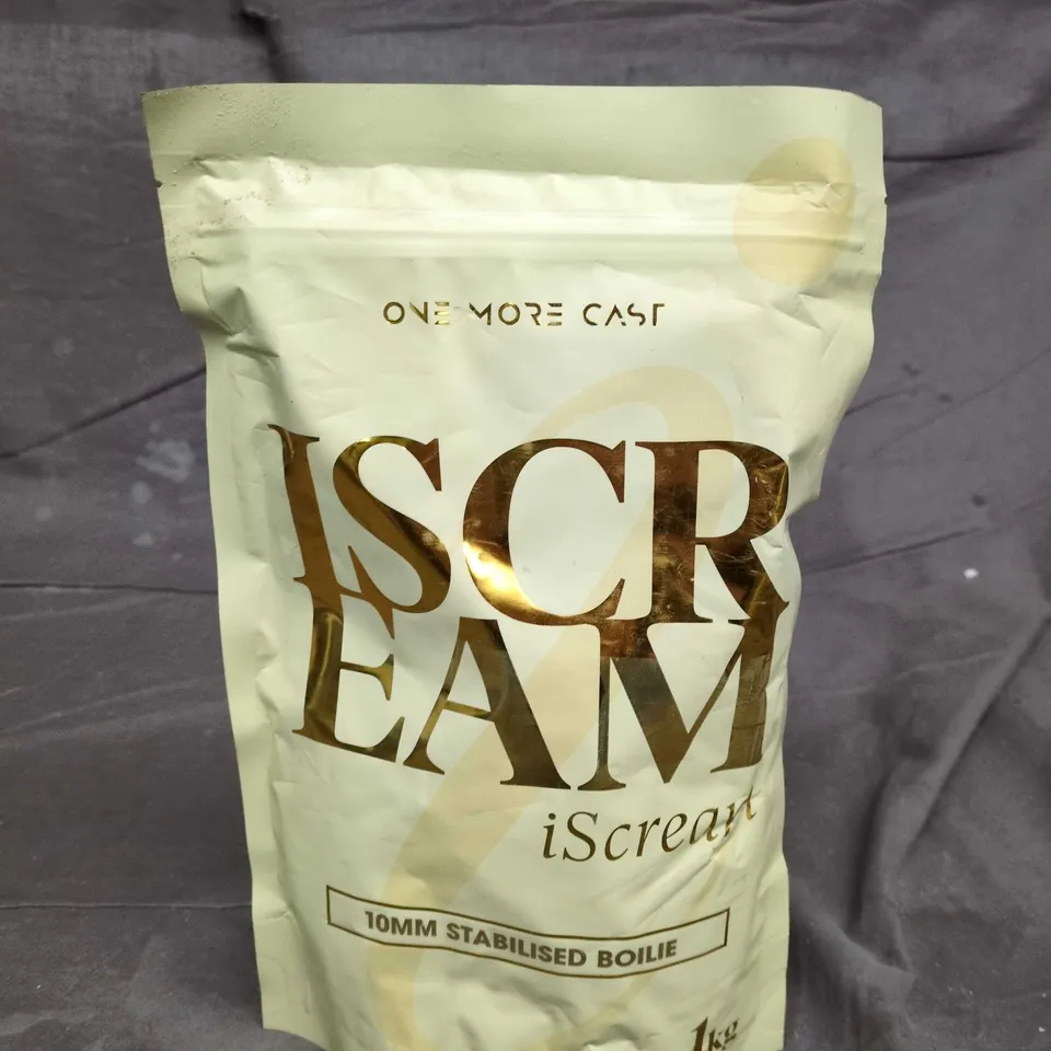 ISCREAM 10MM STABILISED BOILIE – FISHING BAIT, 1KG