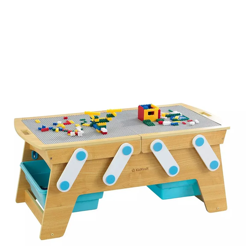 BUILDING BRICKS PLAY N STORE TABLE