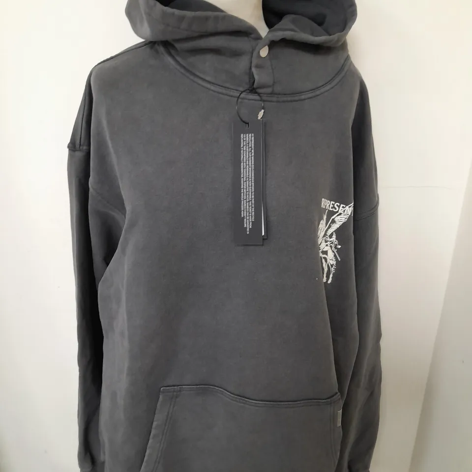 REPRESENT MASCOT HOODIE IN VINTAGE GREY - XL