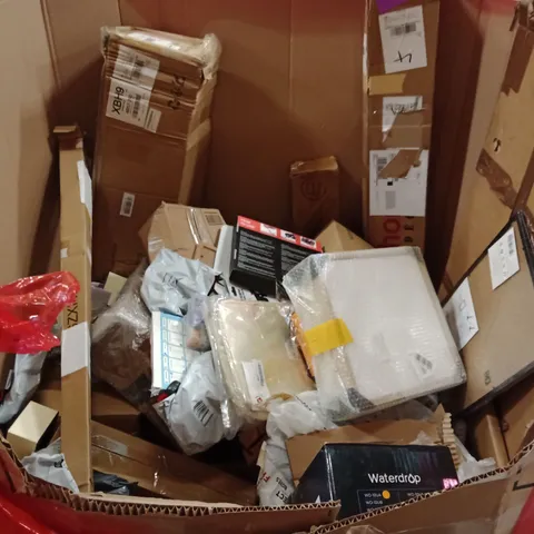 PALLET OF ASSORTED HOUSEHOLD GOODS AND PRODUCTS TO INCLUDE;STEAM CLEANER,UNDER SINK WATER FILTRATION, FLOATING SHELVES