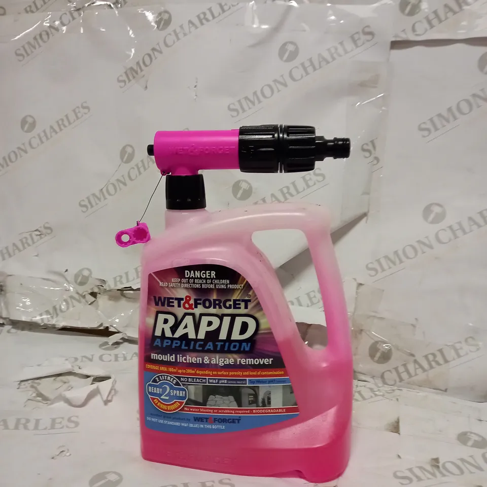 WET AND FORGET RAPID APPLICATION MOULD LICHEN AND ALGAE REMOVER 