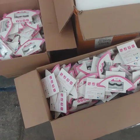 PALLET CONTAINING A LARGE QUANTITY OF ASSORTED ITEMS INCLUDING: ARTIFICIAL EYE LASHES, MISTR DISPLAY RACK ECT