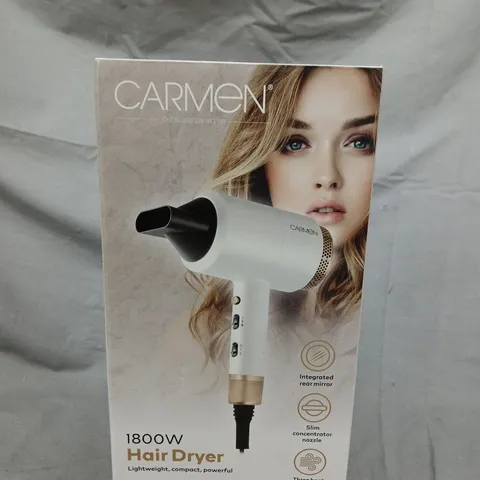 CARMEN 1800W HAIR DRYER – BOXED