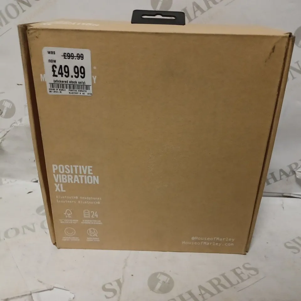 BOXED HOUSE OF MARLEY POSITIVE VIBRATION XL HEADPHONES