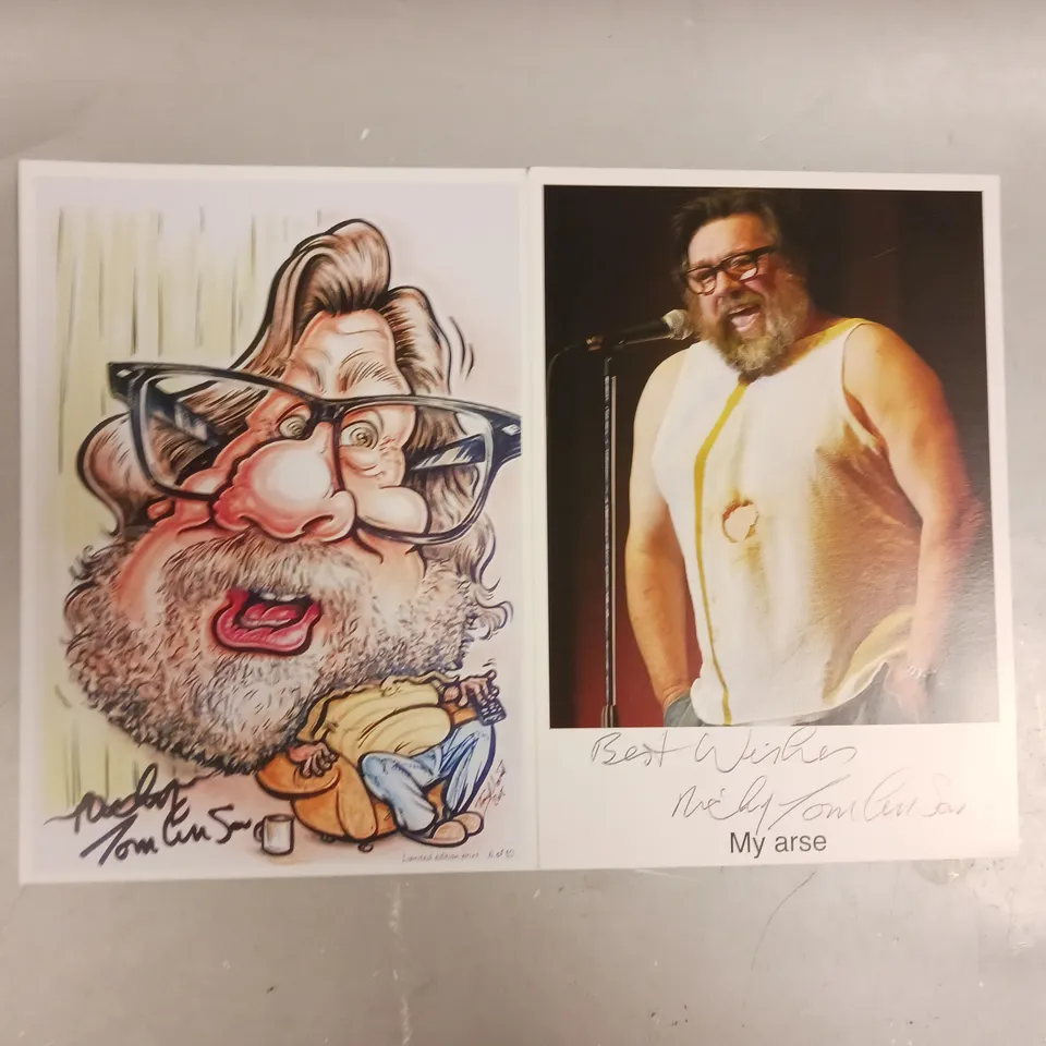RICKY TOMLINSON SIGNED PHOTOGRAPHIC AND LIMITED EDITION ART PRINT