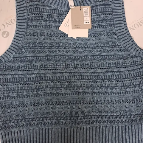 AND/OR ALLIE VEST IN BLUE - M