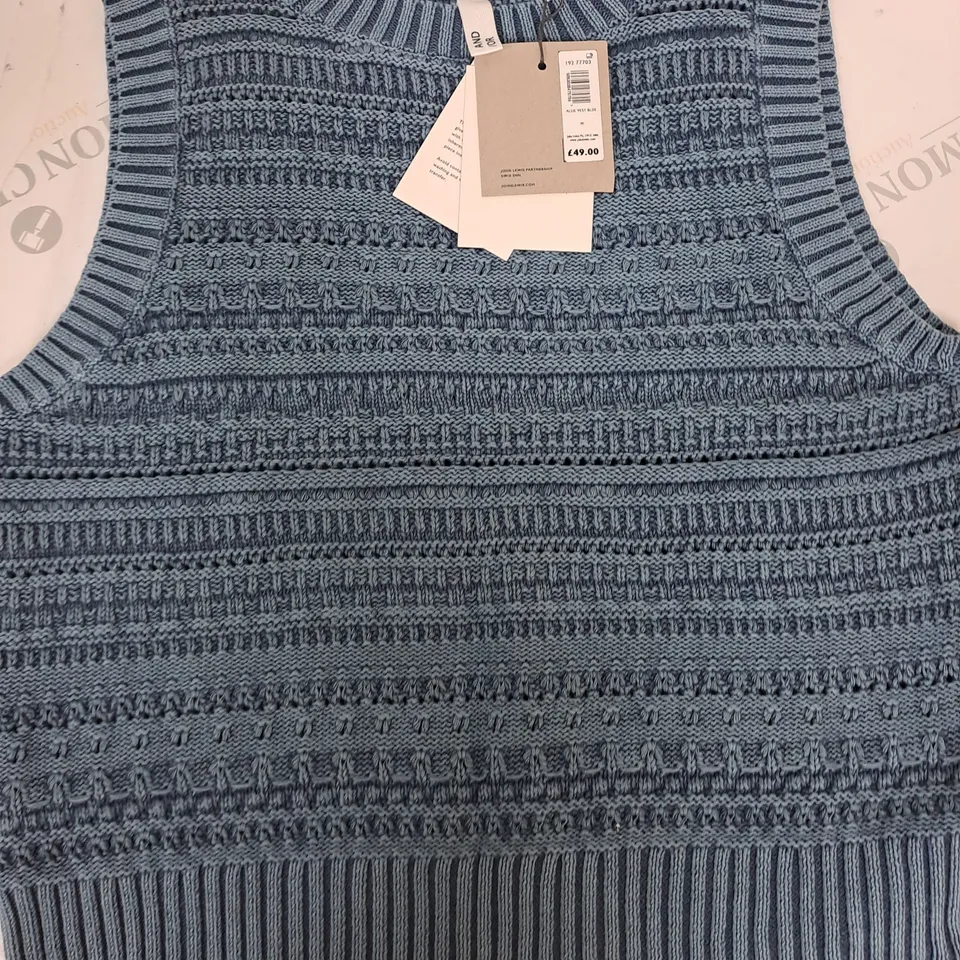 AND/OR ALLIE VEST IN BLUE - M