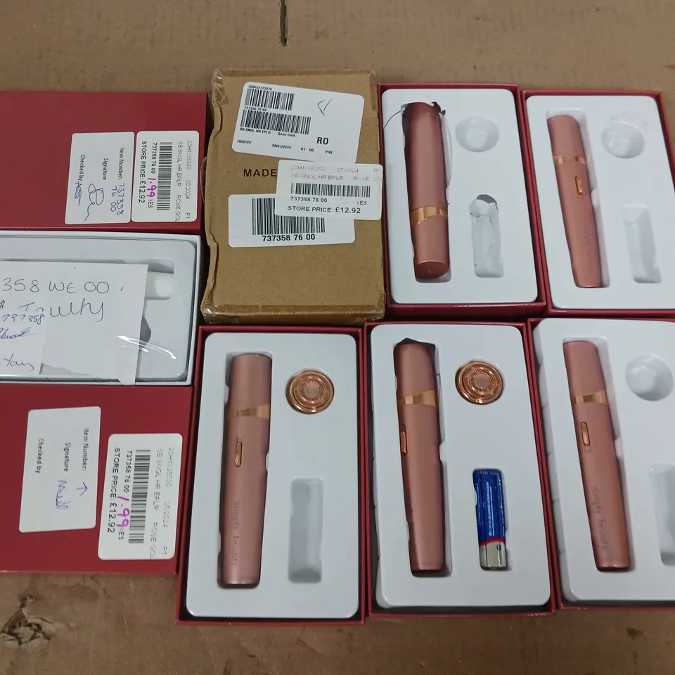 LOT OF 9 SIMPLY BEAUTY HAIR EPILATORS