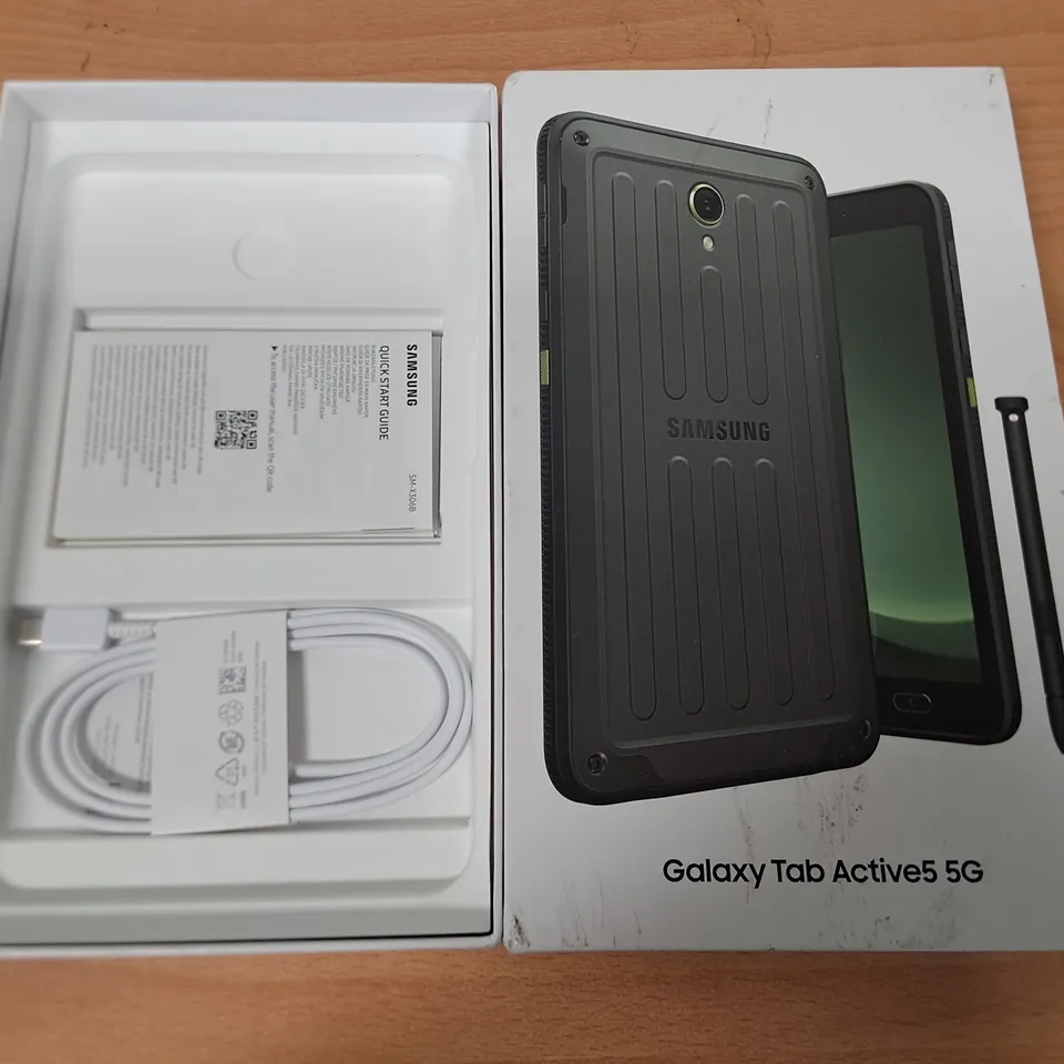 BOXED SAMSUNG GALAXY TAB ACTIVE5 5G 256GB IN GREEN - SM-X306B