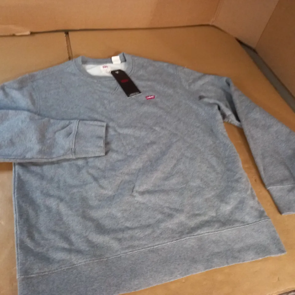 LEVIS GREY CREW JUMPER - M