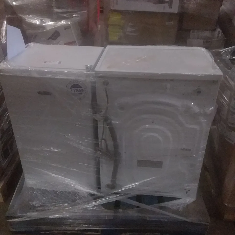 MIDEA FREESTANDING WASHER DRYER WHITE AND ICEKING RK113WE 48CM UNDER COUNTER FREESTANDING FRIDGE