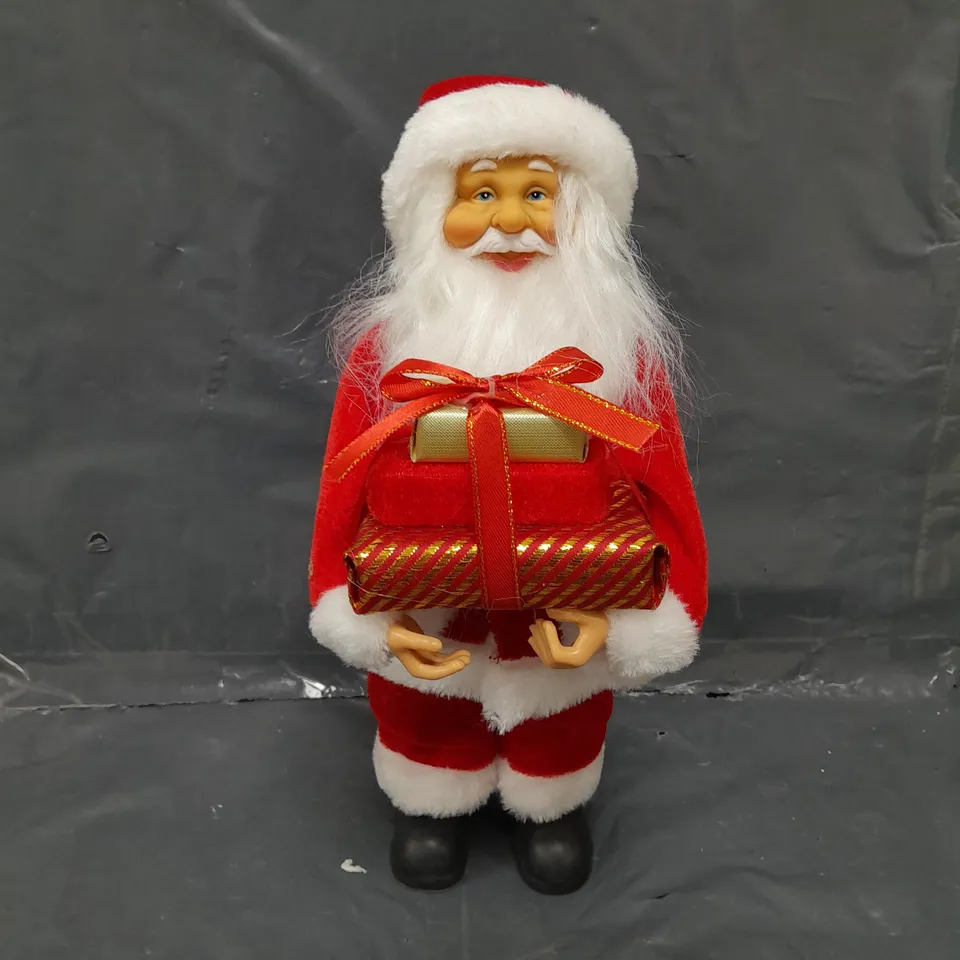 30 CM STANDING SANTA CHRISTMAS DECORATION