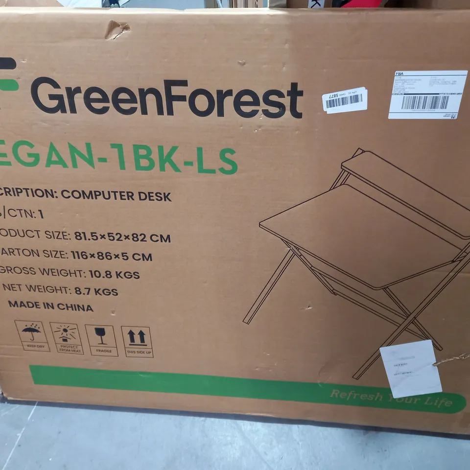BOXED GREENFOREST MEGAN BLACK COMPUTOR DESK
