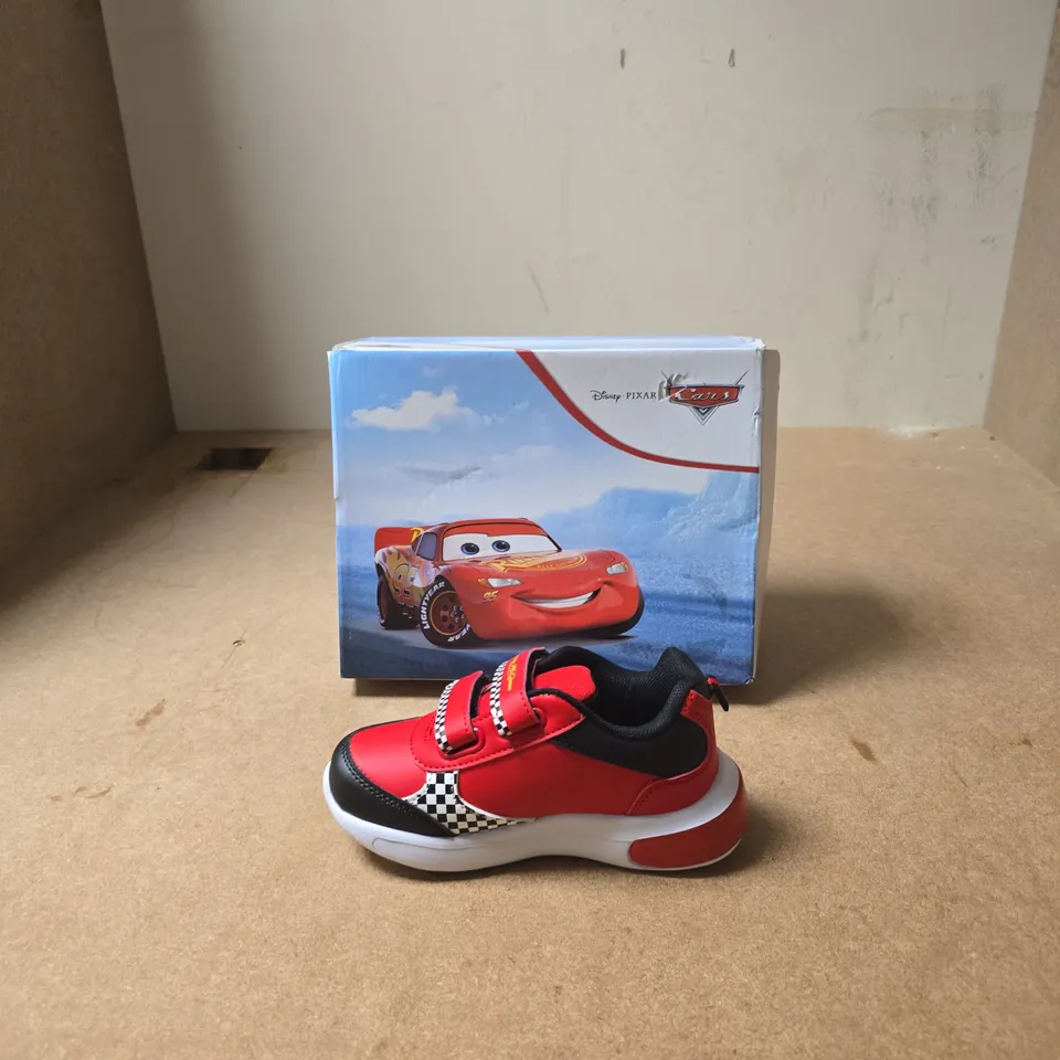 LIGHTNING MCQUEEN KIDS' TRAINERS – RED/BLACK VELCRO - BOXED - UK SIZE KIDS 9 