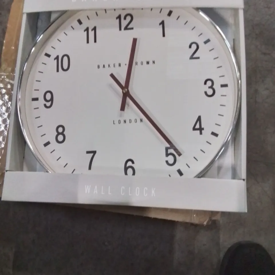 BOXED CAMBRIDGE WALL CLOCK BLACK 40CM