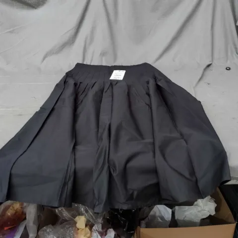 ZARA WOMEN’S BLACK PLEATED PULL-ON SKIRT – SIZE S