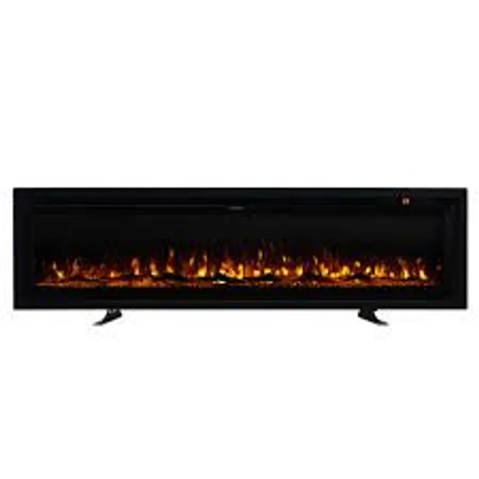 BOXED LIVING AND HOME 12 FLAME COLOUR MOUNTED INSET OR FREESTANDING ELECTRIC FIREPLACE WITH REMOTE 50 INCH