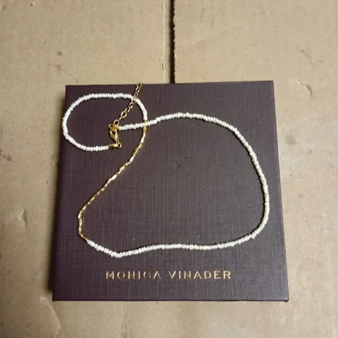 MONICA VINADER MINI NUGGET VERMEIL NECKLACE