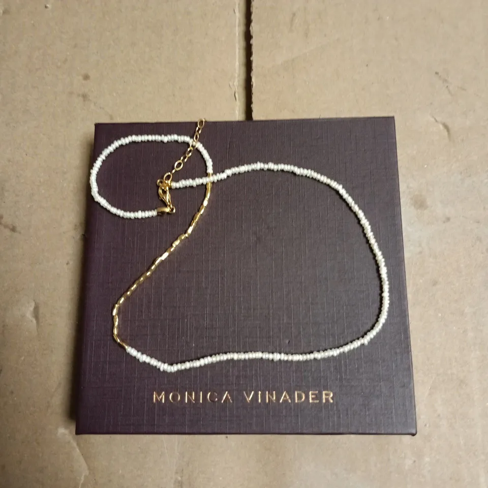 MONICA VINADER MINI NUGGET VERMEIL NECKLACE