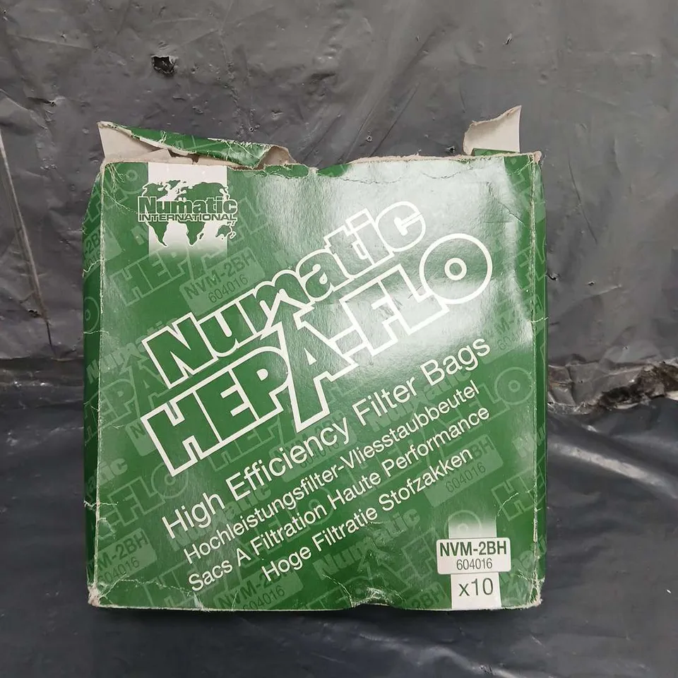 NUMATIC HEPA-FLO VACUUM CLEANER BAGS
