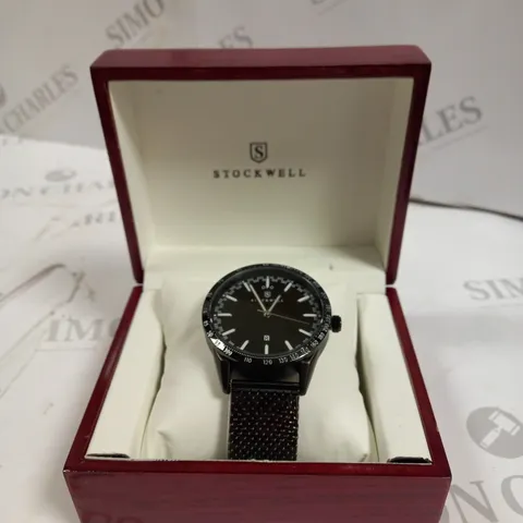 MENS STOCKWELL ST470 WATCH β LIMITED EDITION MOTOR SPORTS MODEL β DATE FEATURE - STAINLESS STEEL STRAP